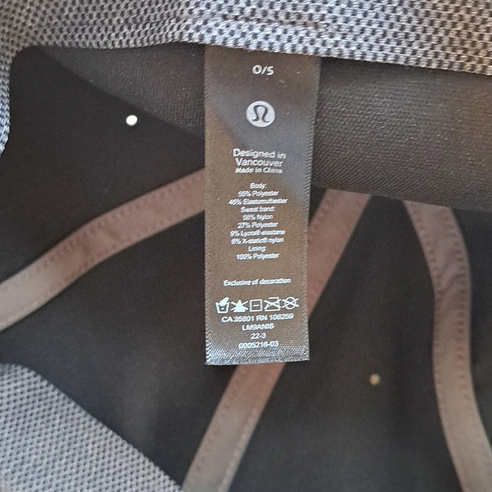 NWOT Lululemon Mens Fit And Free Olive Green Athletic/Athleisure Baseball Hat OS